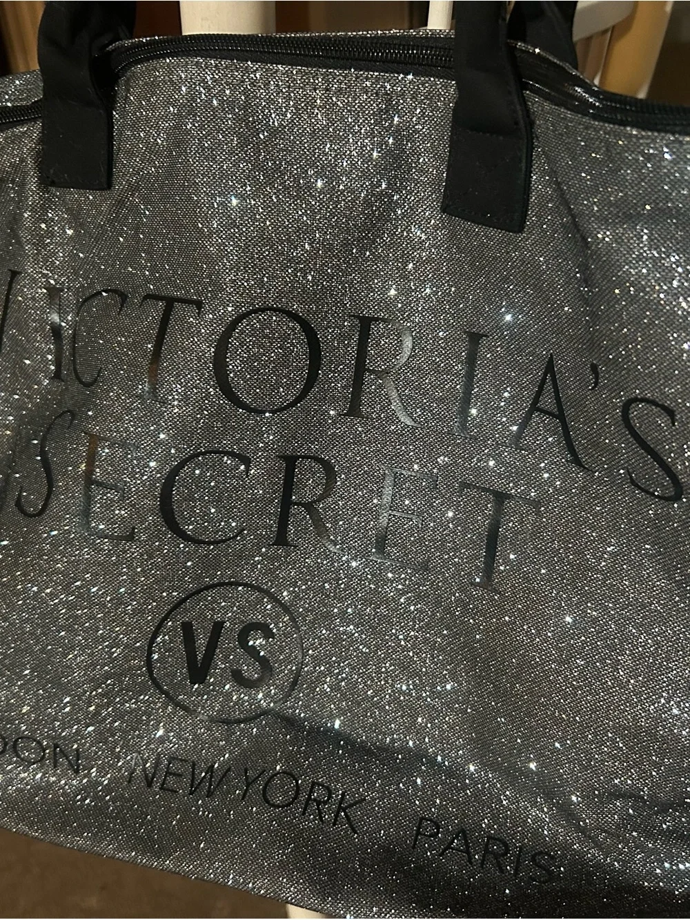 Tote - Victoria's Secret glitter traveling bag